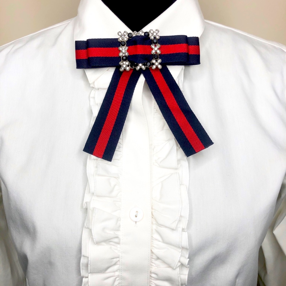 Women Designer Inspired Bow Brooch Pin